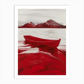 Red Boat 1 Art Print