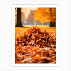 Pile of Autumn Leaves 3 Art Print