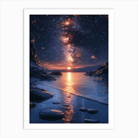 Night Sky With Stars 10 Art Print