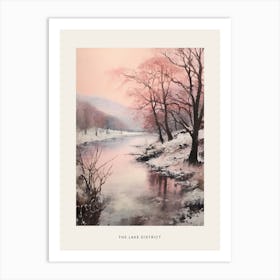 Dreamy Winter National Park Poster  The Lake District England 1 Art Print