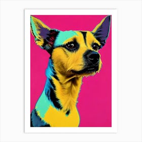 Silky Terrier Andy Warhol Style Dog Art Print