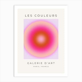 Les Couleurs | 06 - Lilac And Pink Gradient Aura Art Print