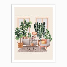 Decorated With Plants Art Print