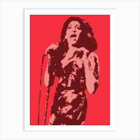 Amy Winehouse Dot. Art Print