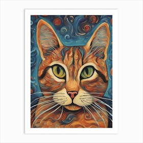 Cat Painting Art Print