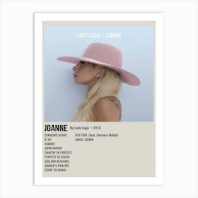 Joanne By Lady Gaga 2016 Poster Art Print