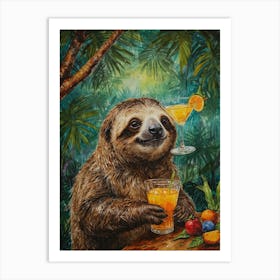 Sloth 20 Art Print