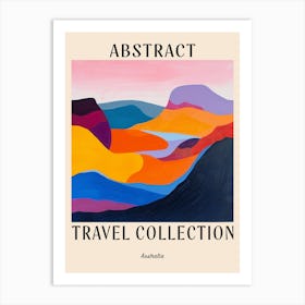 Abstract Travel Collection Poster Australia 2 Art Print