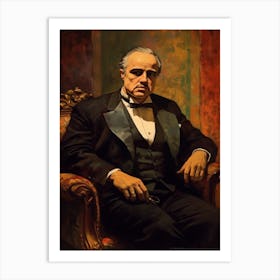 Gangster Art Don Vito Corleone The Godfather 3 Art Print