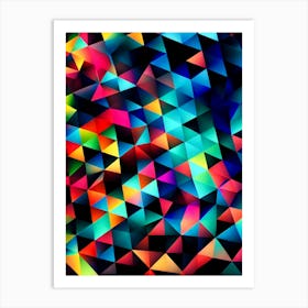 Abstract Triangles Art Print