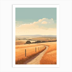 The Ridgeway England 3 Hiking Trail Landscape Art Print