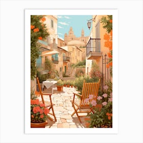 Mallorca Spain 3 Illustration Art Print