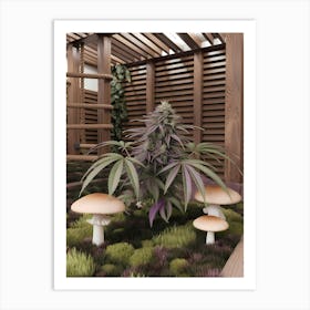 Mushroom Garden Art Print