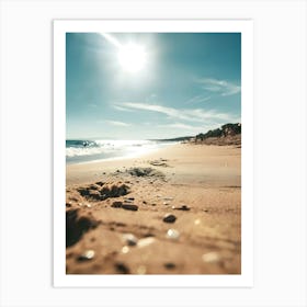 Footprints On The Beach 1 Art Print