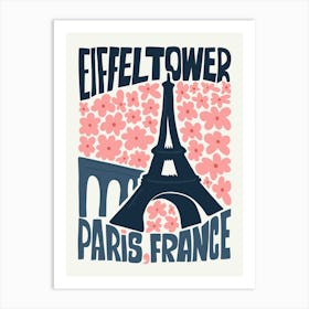 Travel Eiffel Tower Paris France Abstract Gallery Art Print