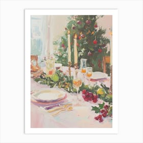 Christmas Dinner Table. Acrylic Art Print