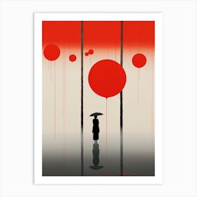 Red Balloons Art Print