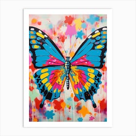 Pop Art Admiral Butterfly 2 Art Print