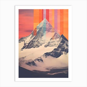 Abstract Mountain Painting Art Print