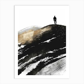 Man On A Hill Art Print