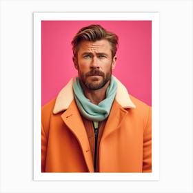 Chris Hemsworth Fashion Art Art Print