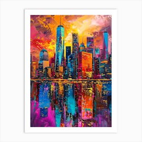 New York City Skyline 1 Art Print