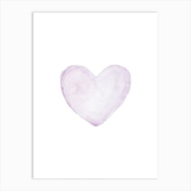 Violet Heart Art Print