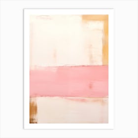 Pink And White Art Print