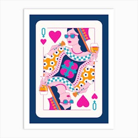 Queen Of Hearts 3 Art Print