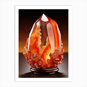 Stunning Carnelian Art Print