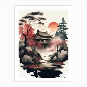 Japanese House Art Print