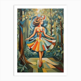 Dancer In The Woods Art Print