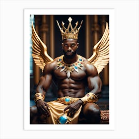 A handsome African God #2 Art Print