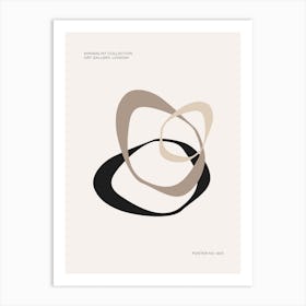 Neutral Abstract Shapes 1 Art Print