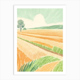 Field Of Wheat 1 Art Print