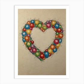 Heart Wreath 4 Art Print