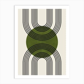 Lines and circles 19 Art Print