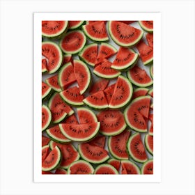 Watermelon Slices Art Print