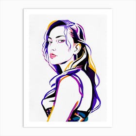 Portrait Of A Woman 3 Art Print