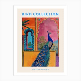 Peacock In A Palace Painting Poster Art Print