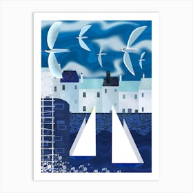 White Sails Art Print