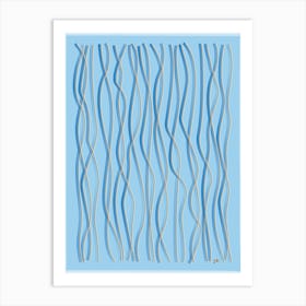Blue Waves Art Print