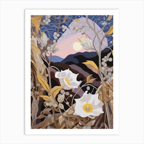 Moonflower 2 Flower Painting Art Print