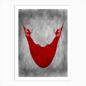 Easter Island Rapa Nui Flag Texture Art Print