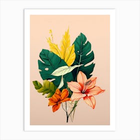 Tropical Flowers 7 Art Print