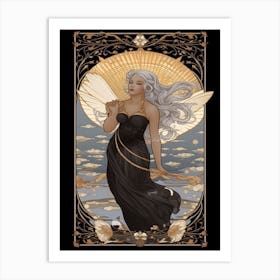Aphrodite Black And Gold 3 Art Print