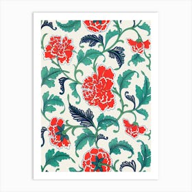 Turkish Floral Pattern Art Print