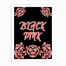 Black Pink Art Print