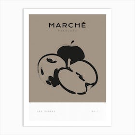 Boho Bohemian 5 Apples Art Print