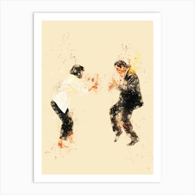 Pulp Fiction watercolor Art Print